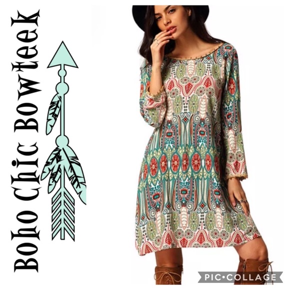 Dresses & Skirts - 🎉HP 🆕 Boho Midi Dress